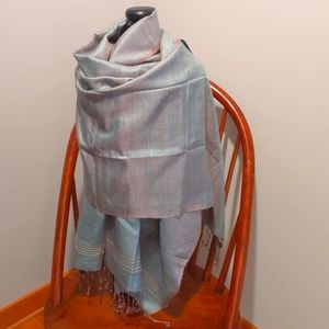 Thai raw silk scarf or wrap - closet clean out!